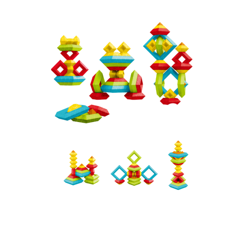 Joc logica - Cuburile lui Pitagora in cutiuta (30 piese) [1]