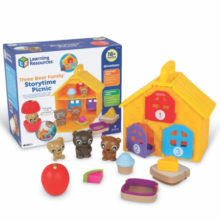 Jocuri de logica - Joc Montessori - Picnic cu familia de ursuleti