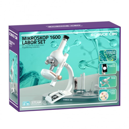 Jocuri și Jucării - Joc STEM Set de laborator Microscop 1600, TopBright