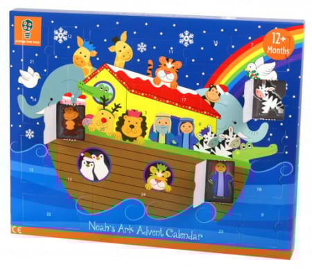 Jucării Montessori - Jucarie Montessori Arca lui Noe, Calendar de Advent Orange Tree Toys