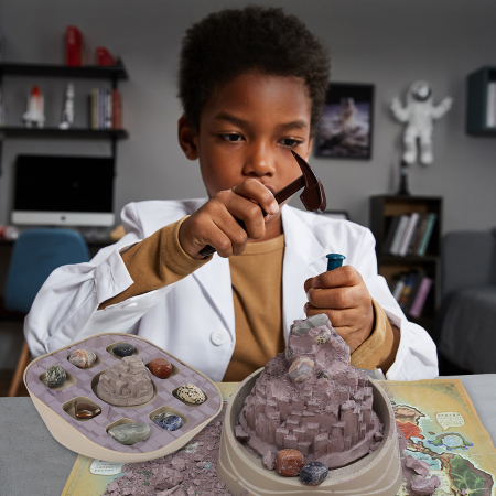 Kit STEM de excavare pietre prețioase "Giants Causeway" din Irlanda de Nord, TopBright [2]