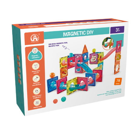 Jocuri magnetice - Labirintul meu magnetic - 78 piese (7.5 cm)