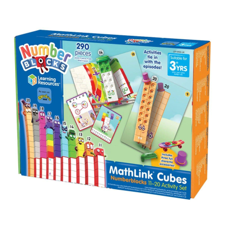 Jocuri matematice - MathLink®Cubes Numberblocks in engleza Set de activitati de la 11 - 20