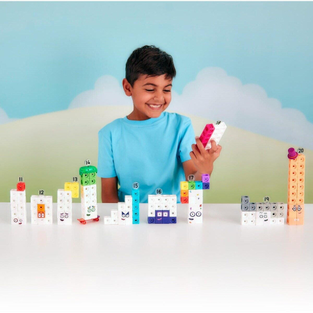 MathLink®Cubes Numberblocks in romana - Set de activitati de la 11 - 20 [4]