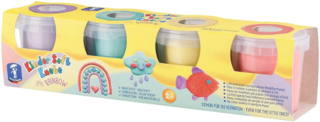 Plastilina si modelaj - Plastilina non-toxica Kinder Soft Dough - Curcubeu