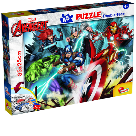 Puzzle - Puzzle de colorat - Avengers (48 de piese)
