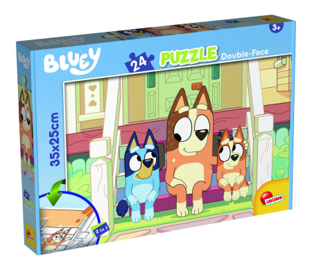 Puzzle - Puzzle de colorat - Bluey & Mr Monkey Jocks (24 piese)