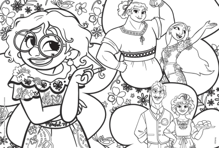 Puzzle de colorat - Encanto (2 x 60 piese) [3]