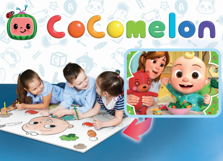 Puzzle de colorat maxi - Cocomelon la masa (60 piese) [2]