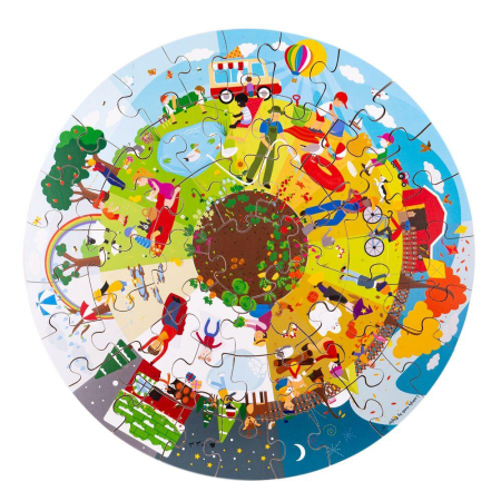 Puzzle - Puzzle de podea 360° - Anotimpurile