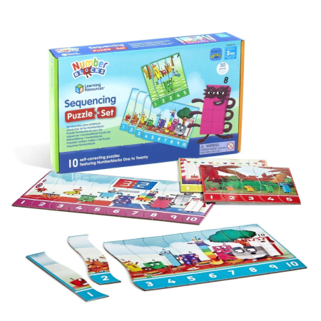 Jocuri matematice - Puzzle - Exersam numaratul de la 1 -20 - Numberblocks