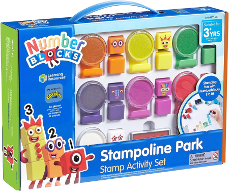 Arta si Creativitate - Set activitati cu stampile - Numberblocks