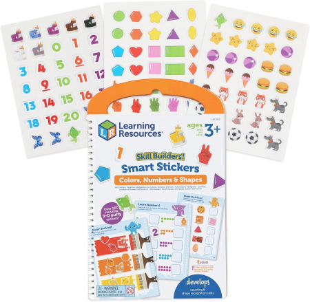 Jocuri educative - Set activitati educative cu abtibilduri - Culori, numere si forme
