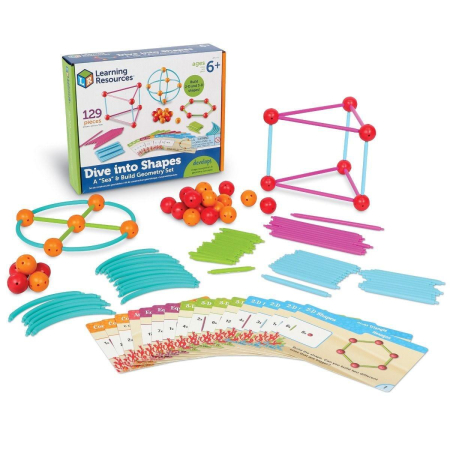 Jocuri educative - Set constructie - Forme 3D