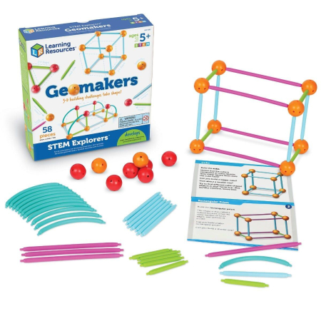 Jocuri educative - Set constructie - Forme 3D - Explorers