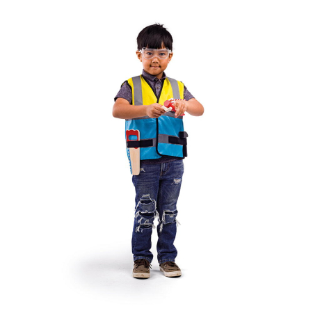 Jocuri de rol - Set costum si accesorii constructor pentru copii