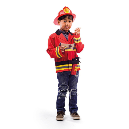 Jocuri de rol - Set costum si accesorii pompier pentru copii