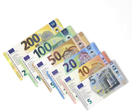 Jocuri de rol - Set de bani de jucarie (Euro)