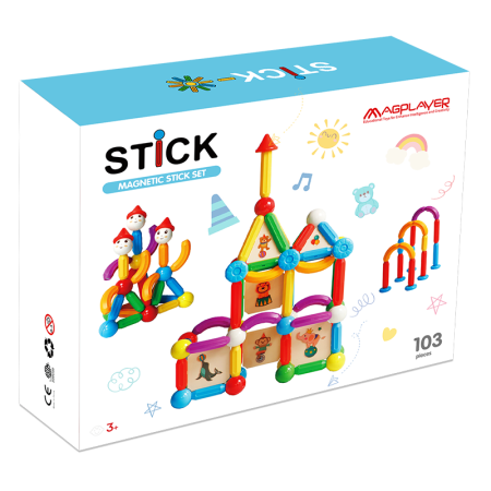 Set de constructie magnetic - STICK (103 piese) [1]