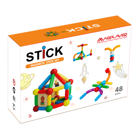 Set de constructie magnetic - STICK (48 piese) [1]