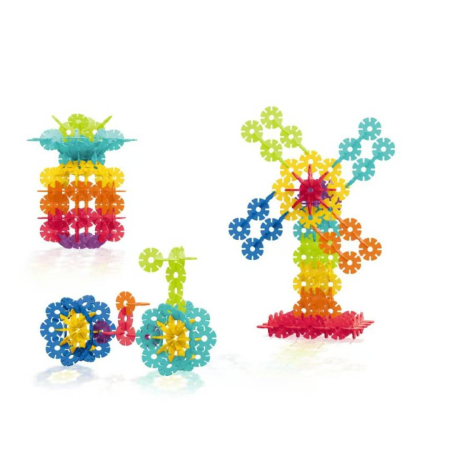 Jocuri de construit - Set de constructie STEAM - Fulgi de zapada (140 piese)