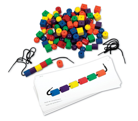 Jocuri de logica - Set de margele si carduri