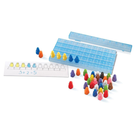 Jocuri matematice - Set de matematica - pinguinii pe gheata