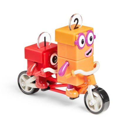 Jocuri matematice - Set figurine Numberblocks - Aventuri pe bicicleta cu Unu & Doi