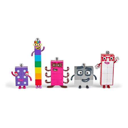 Jocuri matematice - Set figurine Numberblocks - De la Sase la Zece
