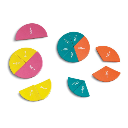 Jocuri magnetice - Set magnetic - Cercuri cu fractii