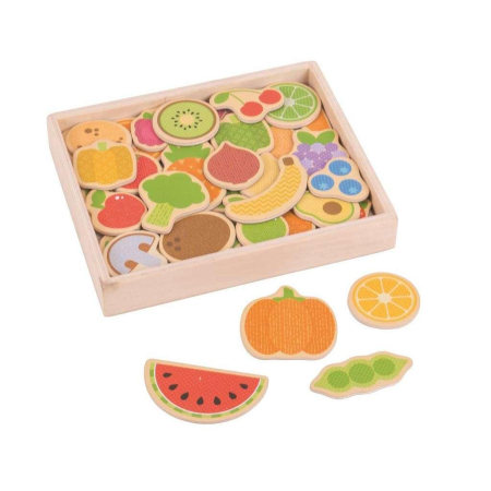 Jocuri lingvistice - Set magnetic - Fructe si Legume
