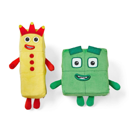 Jocuri matematice - Set mascote din plus Numberblocks - Trei & Patru