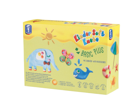 Plastilina si modelaj - Set plastilina non-toxica Kinder - Basic Plus