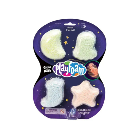 Plastilina si modelaj - Spuma de modelat reflectorizanta Playfoam™ - Set 4 buc