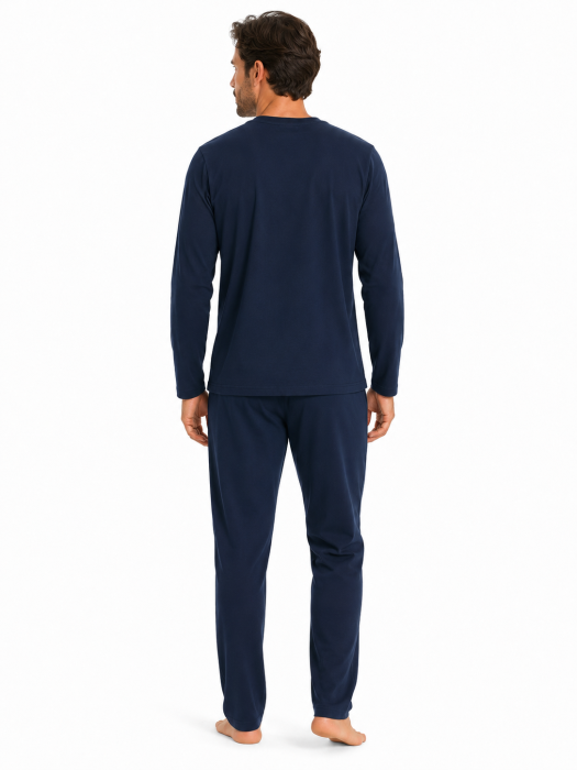 Pijama Bărbați Blue Bumbac 100% [2]