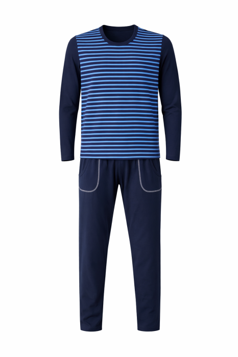 Pijama Bărbați Blue Bumbac [2]