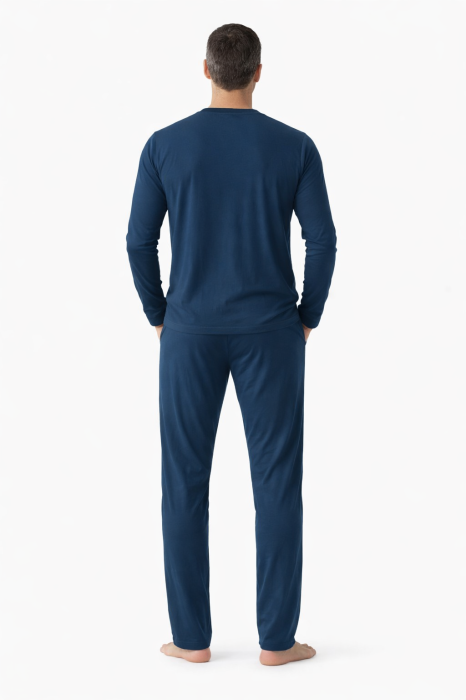 Pijama Bărbați Denim Bumbac [3]