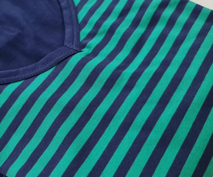 Pijama Bărbați Scurtă Verde Mărime Mare [4]