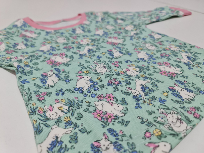 Pijama Bebe Iepuraș Verde [4]