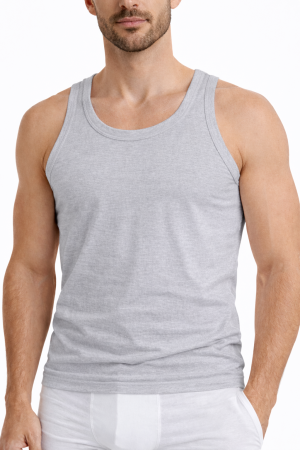 BARBATI - Maiou Bărbați Gri Bumbac