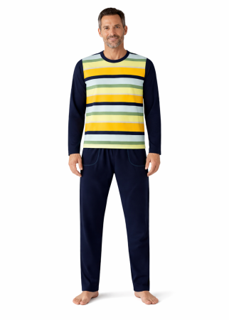 BARBATI - Pijama Bărbați Bleumarin Multicolor