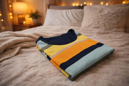 Pijama Bărbați Bleumarin Multicolor [4]