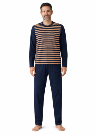 BARBATI - Pijama Bărbați Marin Bumbac
