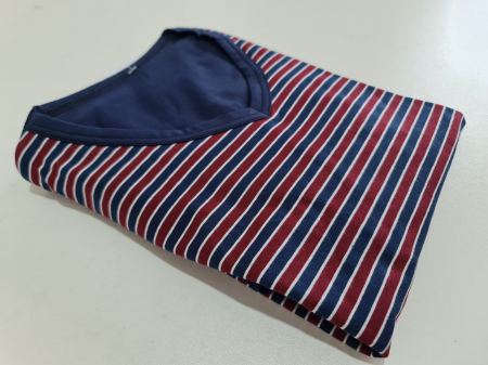 Pijama Bărbați Scurtă Bleumarin Mărime Mare [3]