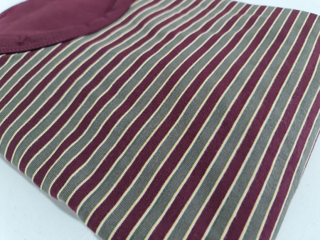 Pijama Bărbați Vișiniu Bumbac 100% [4]
