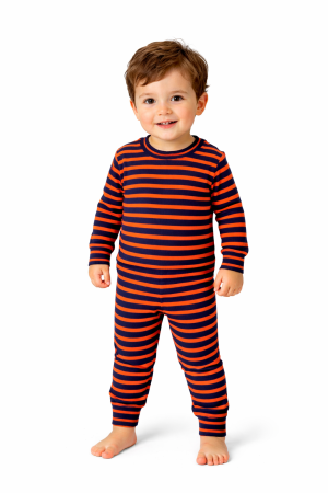 Pijamale Lungi Copii - Pijama Bebe Red Bleu Bumbac