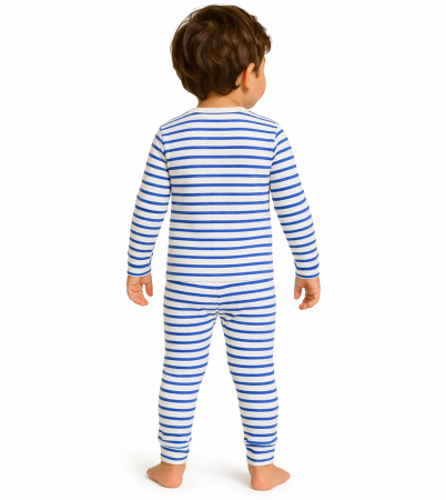 Pijama Bebe Marin Bumbac [1]