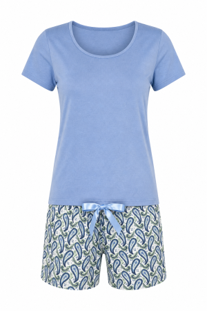 Pijama Damă  Blue Scurtă de Vară [1]