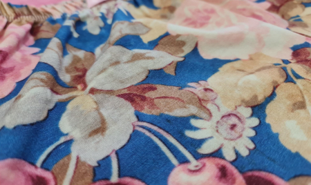 Pijama Damă Roz 3/4 model Floral [2]