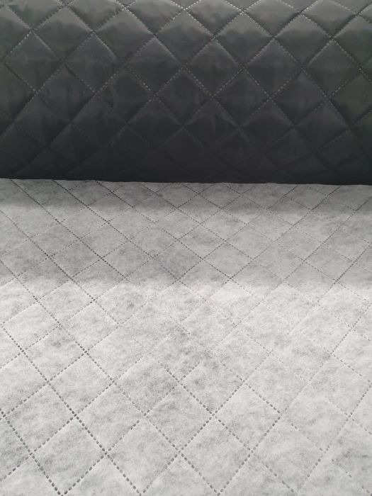 Captuseala neagra matlasata ultrasonic, model romb, latime 150 cm, Gecor [2]